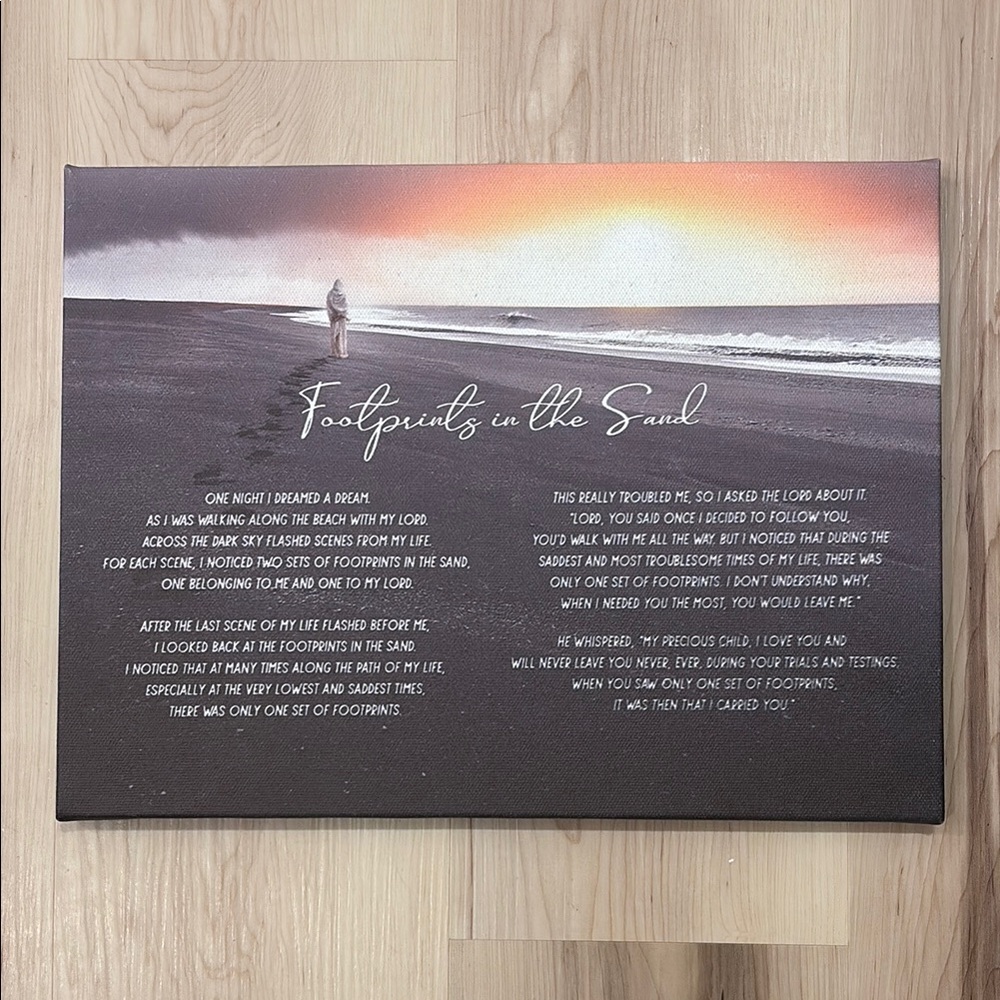 Footprints in the Sand Canvas Art